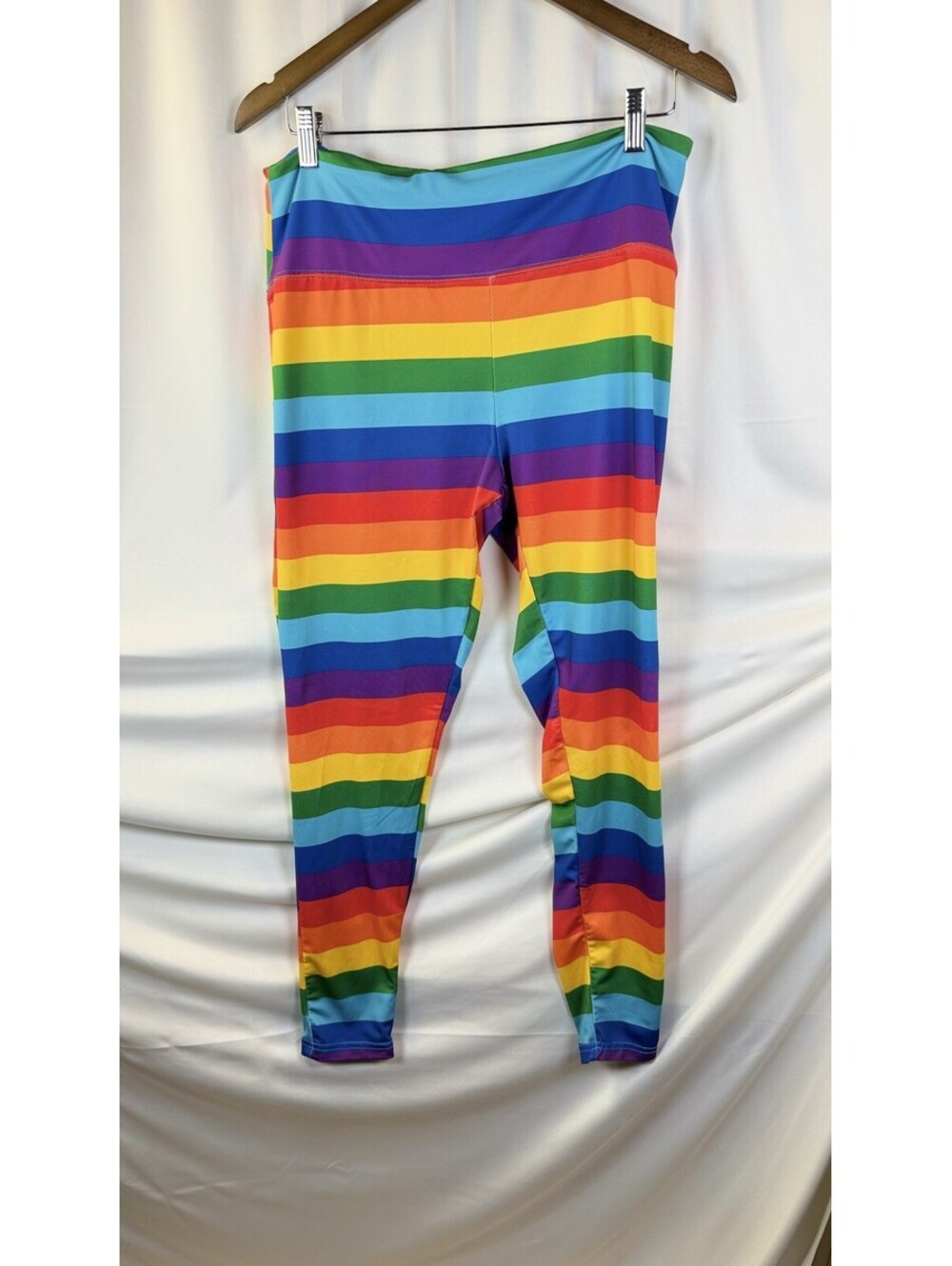 Tipsy Elves XL Rainbow Leggings Hidden Pocket Costume Pride Dress-up Halloween